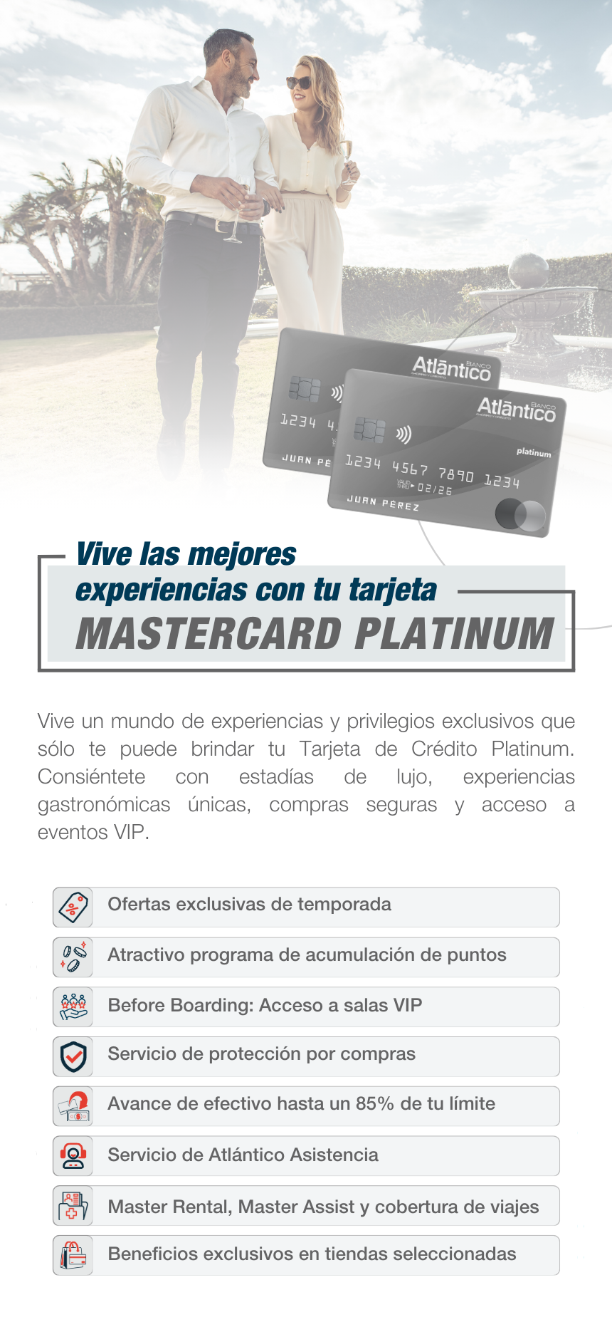 Beneficios Tarjeta MasterCard Platinum